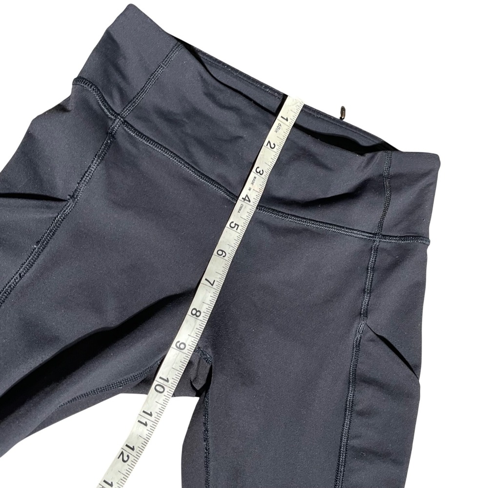 Lululemon Speed Tight III Leggings Black Size 4 Ruched Ankle Zip Pocket - Picture 5 of 9